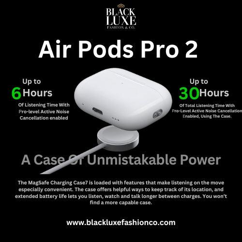 AirPods Pro 2 with 100% ANC working + Spatial Audio + GPS Tracking (Find My Device) With Digital Luxe Combo