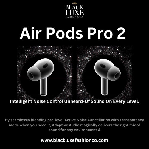 AirPods Pro 2 with 100% ANC working + Spatial Audio + GPS Tracking (Find My Device) With Digital Luxe Combo