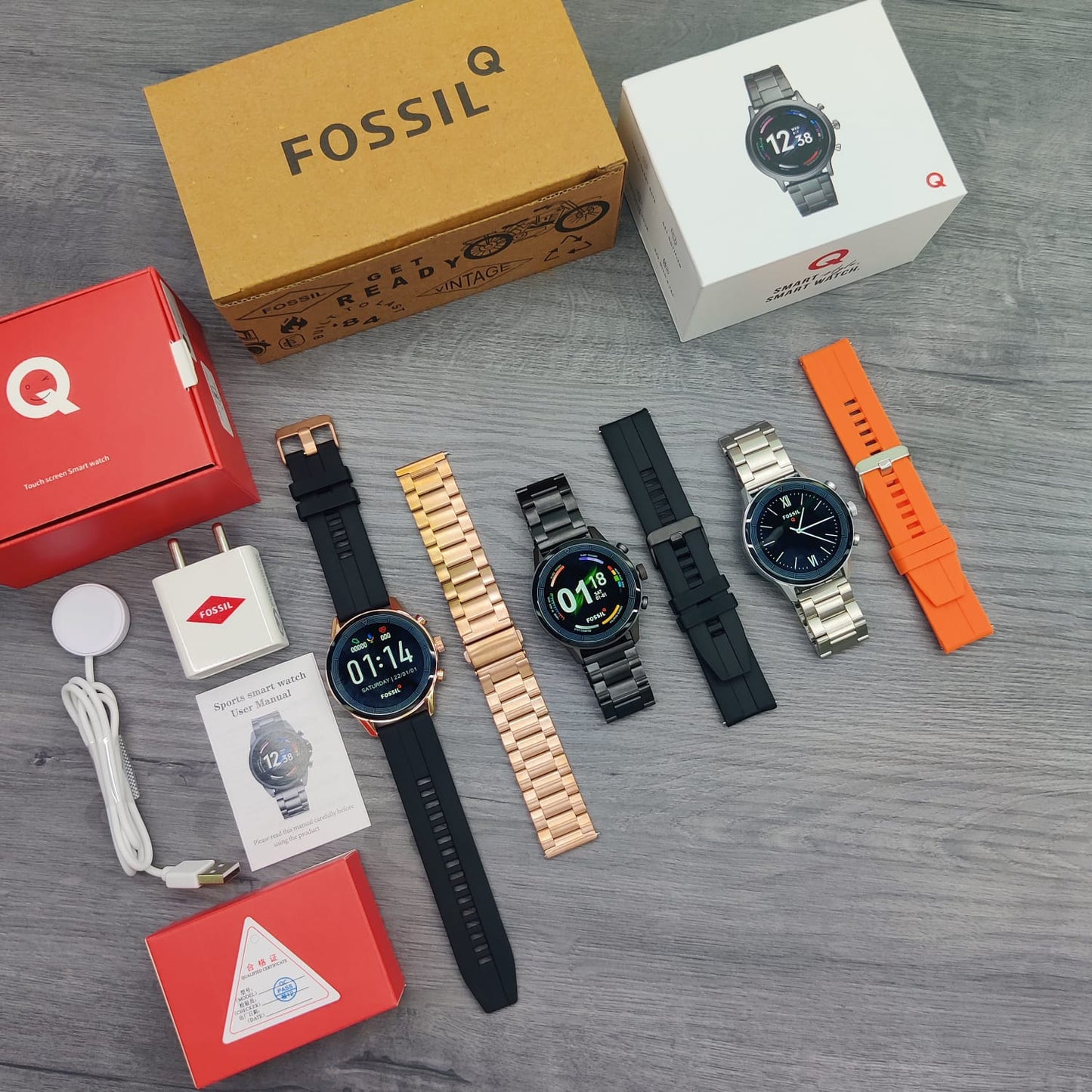 Fossil Q SmartWatch Steel Strap With Band Strap