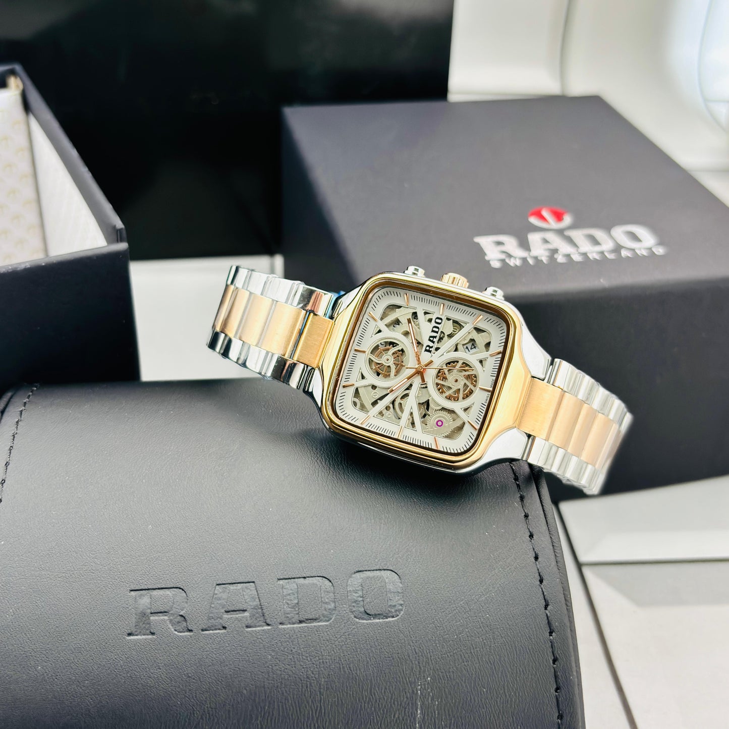 Rado True Square Open Heart Watch For Men