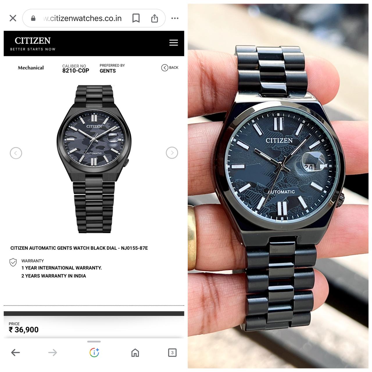 Citizen Classic Watch For Men