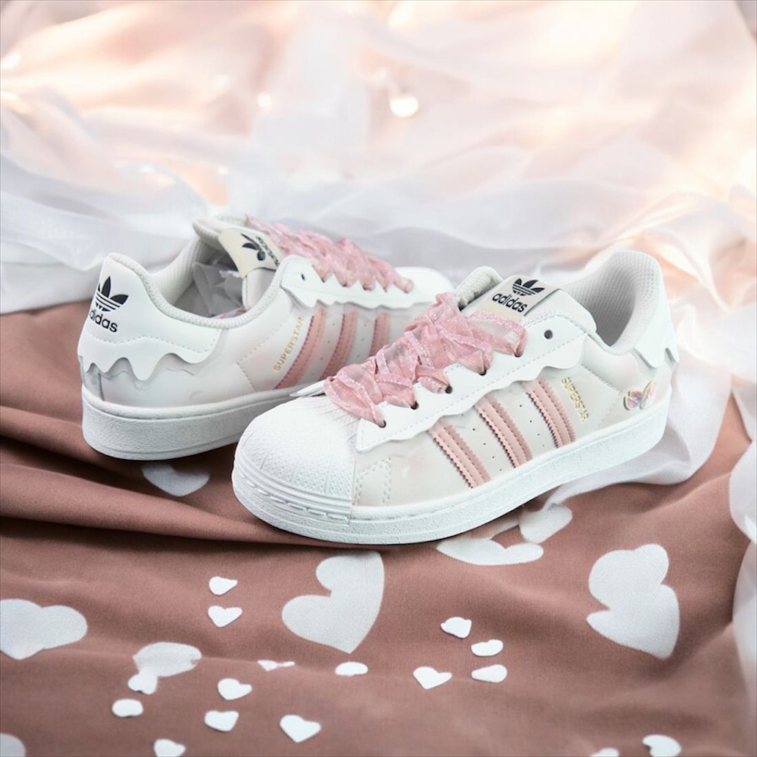 Adidas SuperStar Pink Coffee Girls Shoes